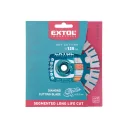 Extol Industrial 8703037 Long Life Cut univerzális gyémánttárcsa, szegmentált (beton, gránit, tégla) - 125x22,2 mm