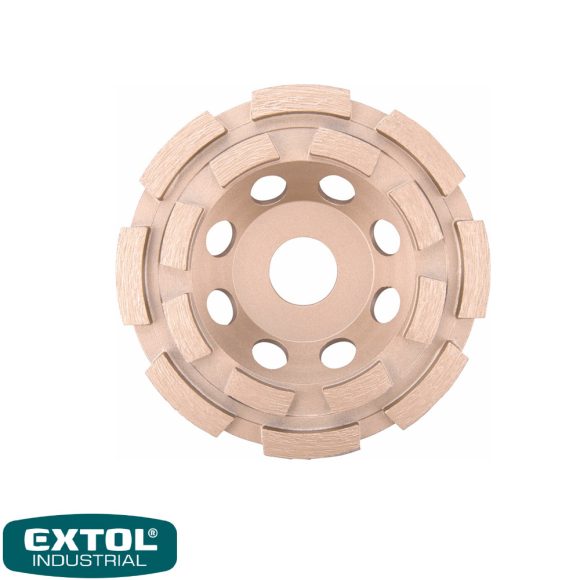 Extol Industrial 8703121 profi gyémánt csiszolókorong, kétsoros 115x22,2 mm