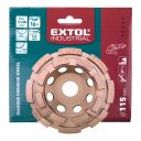 Extol Industrial 8703121 profi gyémánt csiszolókorong, kétsoros 115x22,2 mm