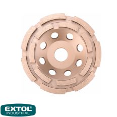   Extol Industrial 8703122 profi gyémánt csiszolókorong, kétsoros 125x22,2 mm