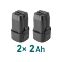 Extol Industrial 8791152 akkus fúró-csavarozó 16V, 2 sebesség - max 50 Nm (2x 2Ah akku, koffer)