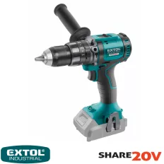   Extol Industrial 8791803 akkus ütvefúró-csavarozó Share20V (2 sebesség, max 80 Nm)