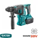 Extol Industrial 8791816 SDS-Plus akkus fúró-vésőkalapács 2,6J - Share20V Li-Ion (4Ah akkuval, töltővel)