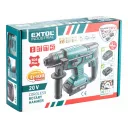 Extol Industrial 8791818 SDS-Plus akkus fúró-vésőkalapács 1,7J - Share20V Li-Ion (2Ah akkuval, töltővel)