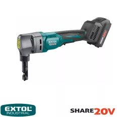   Extol Industrial 8791830 akkus folyamatos lemezlyukasztó gép (1x 2Ah akku, töltő)