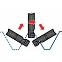 Extol Industrial 8791831 akkus folyamatos lemezlyukasztó gép (akku és töltő nélkül)