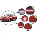 Extol Industrial 8791845 akkus excenteres polírozógép - 150 mm (akku nélkül)