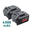 Extol Industrial 8791920 akkus láncfűrész, Share20V Li-Ion - 40 cm (2x4Ah akkuval)