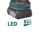 Extol Industrial 8791922 akkus láncfűrész 13 cm - Share20V Li-Ion (2Ah akkuval és töltővel)