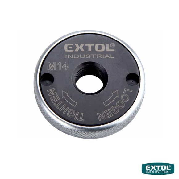 Extol Industrial 8798050 gyorsszorító anya sarokcsiszolóhoz (pattintós), M14, Ø 115-230 mm