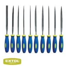Extol Craft 8801 tűreszelő készlet, 150mm, finom, 10db-os