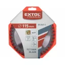 Extol Premium 8803202 körfűrészlap, keményfémlapkás (fához), Ø 115x22,2 mm - 24T (2.6/1.3 mm vtg)