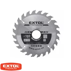   Extol Premium 8803214 körfűrészlap, keményfémlapkás (fához), Ø 160x30 mm - 24T (2.8/2 mm vtg)
