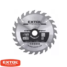   Extol Premium 8803217 körfűrészlap, keményfémlapkás (fához), Ø 165x20 mm - 24T (2.8/2 mm vtg)