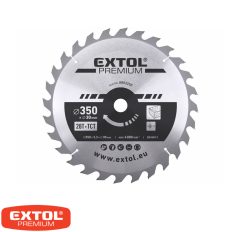   Extol Premium 8803250 körfűrészlap, keményfémlapkás (fához), Ø 350x30 mm - 28T (3.5/2.5 mm vtg)
