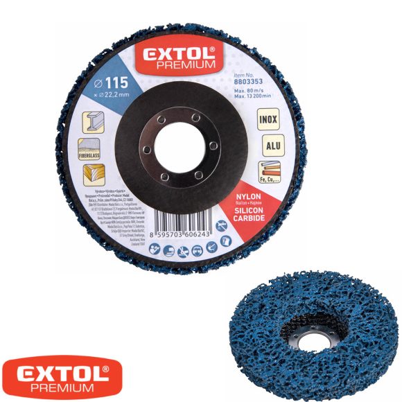 Extol Premium 8803353 nylon-szilícium karbid csiszolókorong 115x14 x22,2 mm (néger tárcsa)