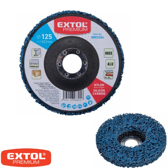 Extol Premium 8803354 nylon-szilícium karbid csiszolókorong 125x14 x22,2 mm (néger tárcsa)