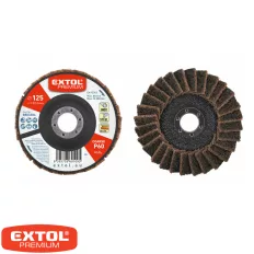   Extol Premium 8803384 lamellás vlies csiszolótányér, kúpos, 125x22,2 - P60