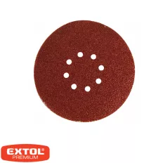   Extol Premium 8803592 csiszolókorong 225 mm - P60, tépőzáras, 8 lyuk (univerzális) 10 darab