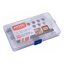 Extol Premium 8803762 mini radiális csiszoló készlet egyenes csiszolóhoz, P80-P2500, Ø 3.0 mm, 52 darabos