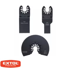   Extol Premium 8803823 multiszerszám fej készlet HCS, 3 db (fa-műanyag-gipszkarton)
