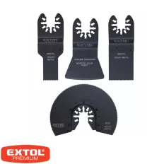   Extol Premium 8803824 multiszerszám fej készlet HSS, bimetal, 4 db (fa-fém-műanyag)