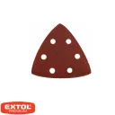 Extol Premium 8803881 delta csiszolópapír 93x93 mm - P40, tépőzáras, 6 lyuk (fa-fém) 20 darab