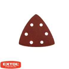   Extol Premium 8803881 delta csiszolópapír 93x93 mm - P40, tépőzáras, 6 lyuk (fa-fém) 20 darab