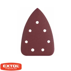   Extol Premium 8803991 delta csiszolópapír 100x140 mm - P40, tépőzáras, 7 lyuk (fa-fém) 10 darab