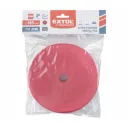 Extol Premium 8804551 polírozó habszivacs, tépőzáras (finiselő/T10), Ø 180x25 mm, 22 mm-es furat - piros