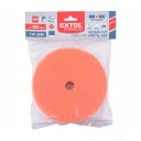Extol Premium 8804554 polírozó habszivacs, tépőzáras (egylépéses polírozás/T40), Ø 180x25 mm, 22 mm-es furat - narancs