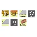 Extol Premium 8806202 szablyafűrészlap fa-fém és bontáshoz, bimetál 225x22x1,6 mm (6 Tpi) - 3 darab