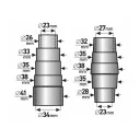 Extol Premium 8807100 szívóadapter szett, 2 darab (26-41/28-38 mm)