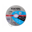 Extol Premium 8808101 vágókorong szett, acél-inox, fémdobozban (10 darab) - 115x1,0 x22,2 mm