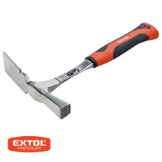   Extol Premium 8811410 kőműves kalapács gumírozott fém nyéllel, 600 g (berlini) (szeghúzóval)