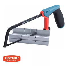   Extol Premium 8812111 fémfűrész ALU gérvágó ládával, 150mm (acél kerettel, gumírozott ALU fogantyúval)