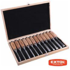   Extol Premium 8812405 fafaragó készlet (CrV.), 12db-os (fanyéllel)