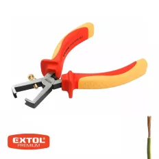   Extol Premium 8813180 szigetelt huzalcsupaszító fogó (blankoló), VDE 1000V, 160 mm