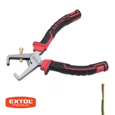   Extol Premium 8813190 huzalcsupaszító fogó (blankoló), 160 mm (TPR markolat)