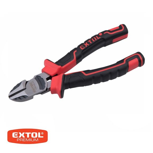 Extol Premium 8813196 erő oldalcsípő fogó, 160 mm (TPR markolat)