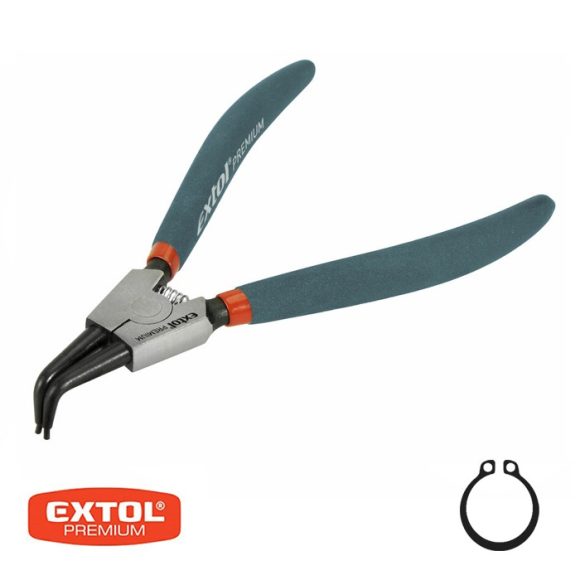 Extol Premium 8813514 Seeger-gyűrű fogó, külső, 90 fokos, 175 mm