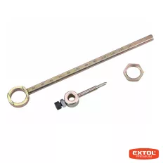   Extol Premium 8813651C fém vezető lemez és körzőszár mechanikus lemezvágóhoz, Ø 20-150 mm