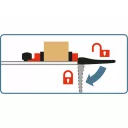 Extol Premium 8815502 vezetősín körfűrészhez 0-900 mm (gyorsszorítóval)