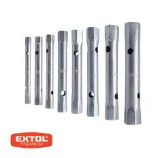   Extol Prémium 8816370 csőkulcs készlet, 10db (8 csőkulcs+2 hajtóvas), CrV. 6-22mm