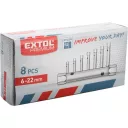 Extol Prémium 8816370 csőkulcs készlet, 10db (8 csőkulcs+2 hajtóvas), CrV. 6-22mm