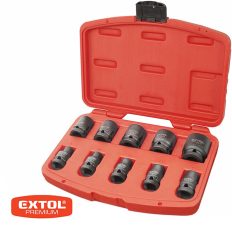   Extol Premium 8818131 gépi dugókulcs készlet 9-27 mm (CrMoV), 1/2", 10 db-os
