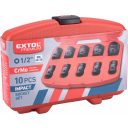 Extol Premium 8818131 gépi dugókulcs készlet 9-27 mm (CrMoV), 1/2", 10 db-os