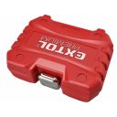Extol Premium 8818141 hatlapfejű csavar-csavaranya kihajtó készlet 10-19 mm, CrMo 3/8" (10 részes)
