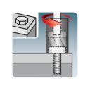 Extol Premium 8818141 hatlapfejű csavar-csavaranya kihajtó készlet 10-19 mm, CrMo 3/8" (10 részes)