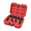 Extol Premium 8818141 hatlapfejű csavar-csavaranya kihajtó készlet 10-19 mm, CrMo 3/8" (10 részes)